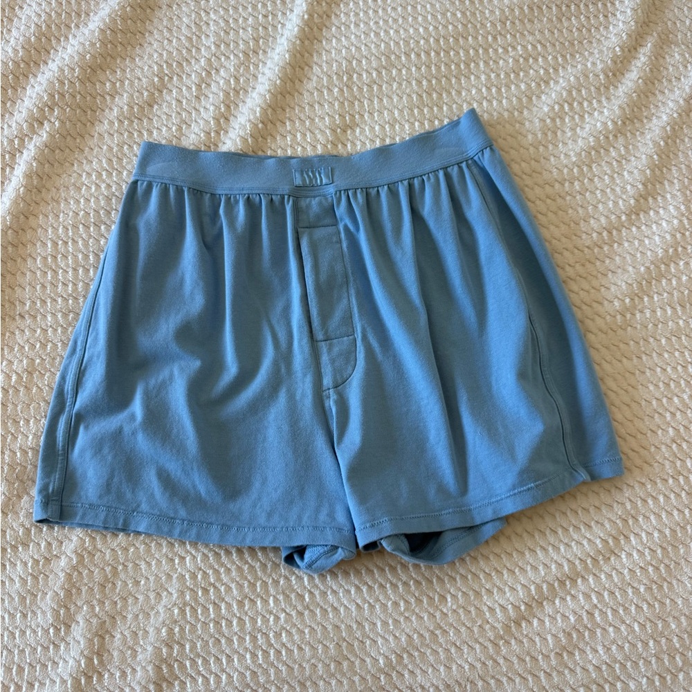 Skims Boyfriend Shorts Size Small in Blue
